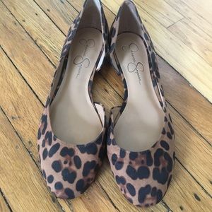 Jessica Simpson Leopard Print Flats sz 10